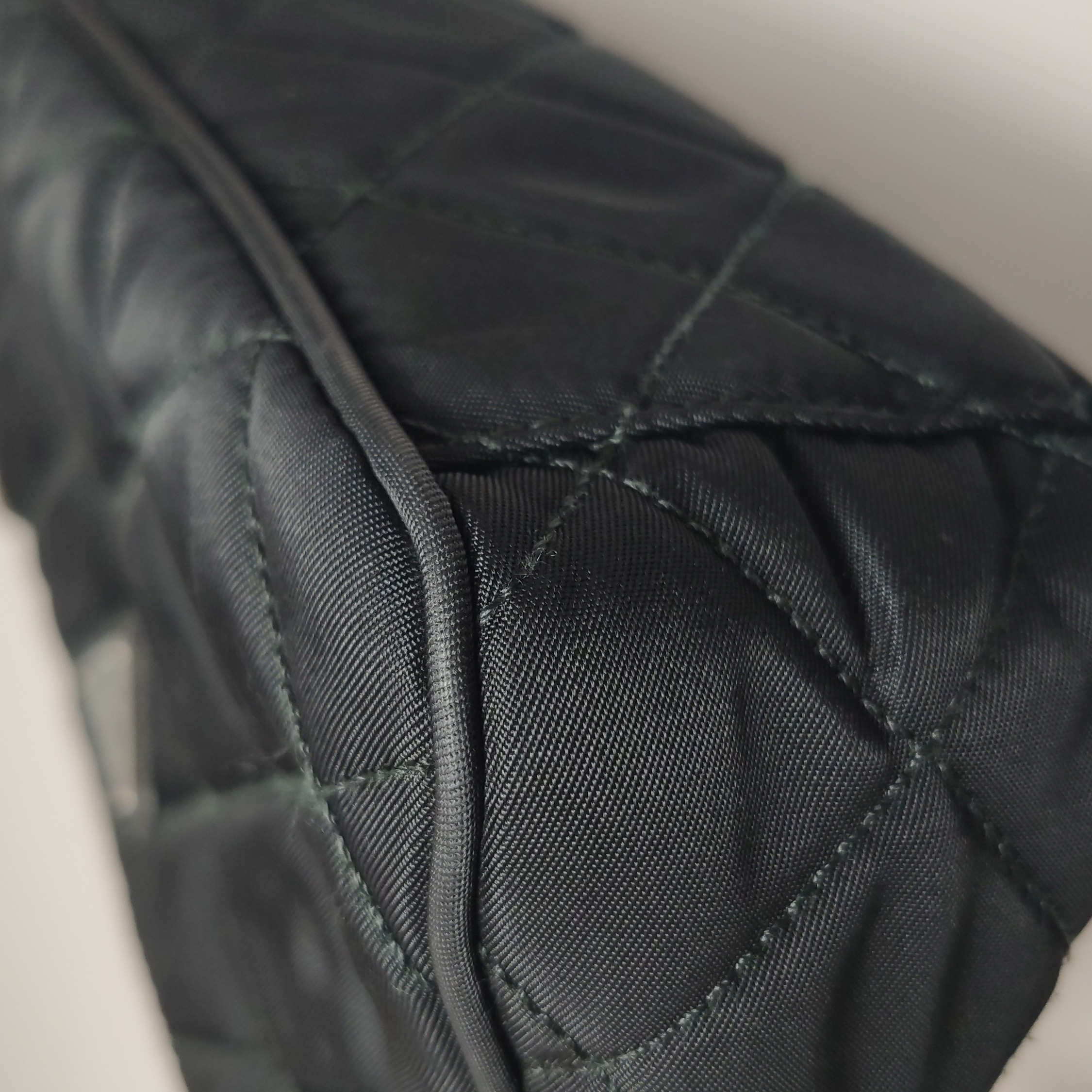 Prada Chain Zip Shoulder Bag Quilted Tessuto Small — photo 17 of 19