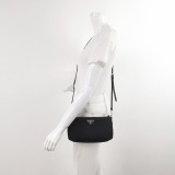 Prada Chain Zip Shoulder Bag Quilted Tessuto Small — thumbnail 2