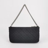Prada Chain Zip Shoulder Bag Quilted Tessuto Small — thumbnail 3