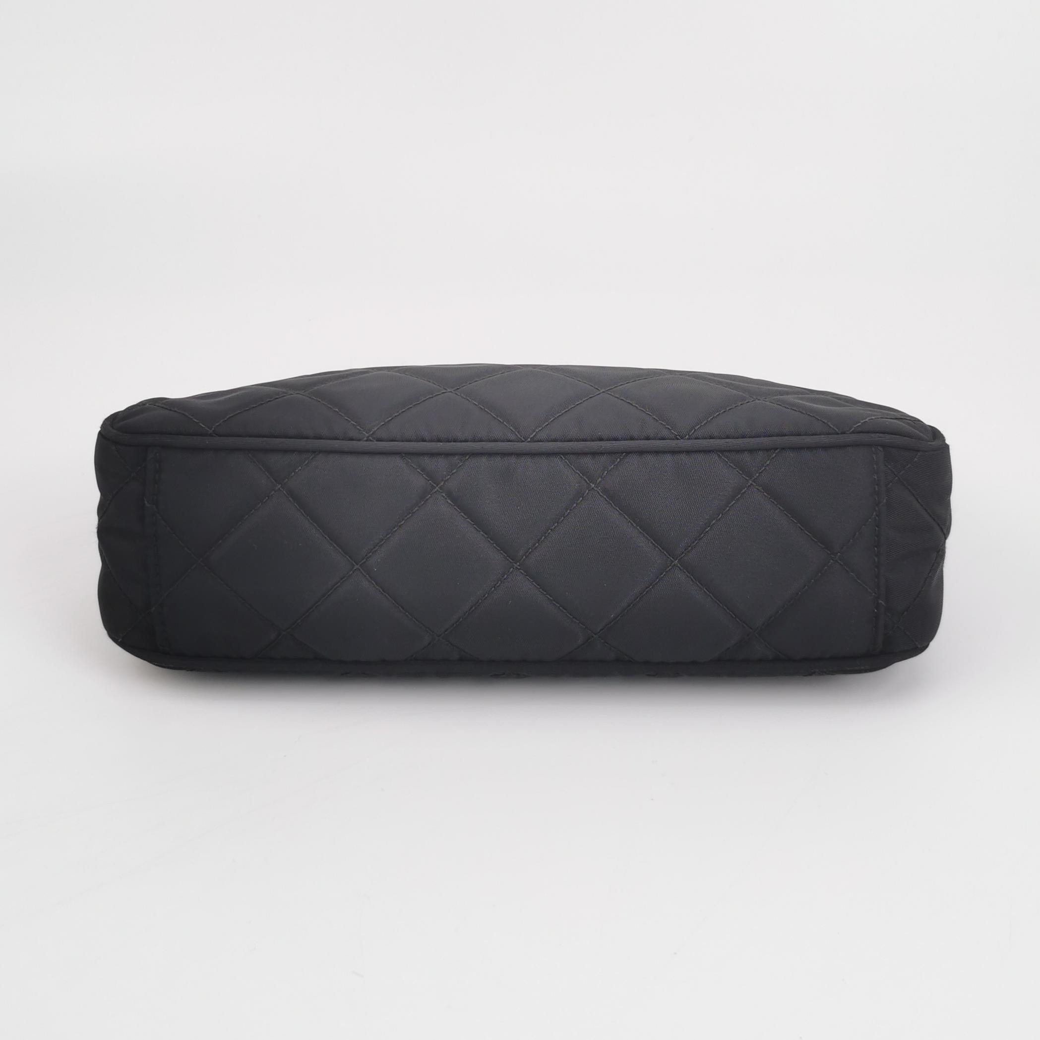 Prada Chain Zip Shoulder Bag Quilted Tessuto Small — photo 6 of 20