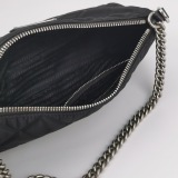 Prada Chain Zip Shoulder Bag Quilted Tessuto Small — thumbnail 7