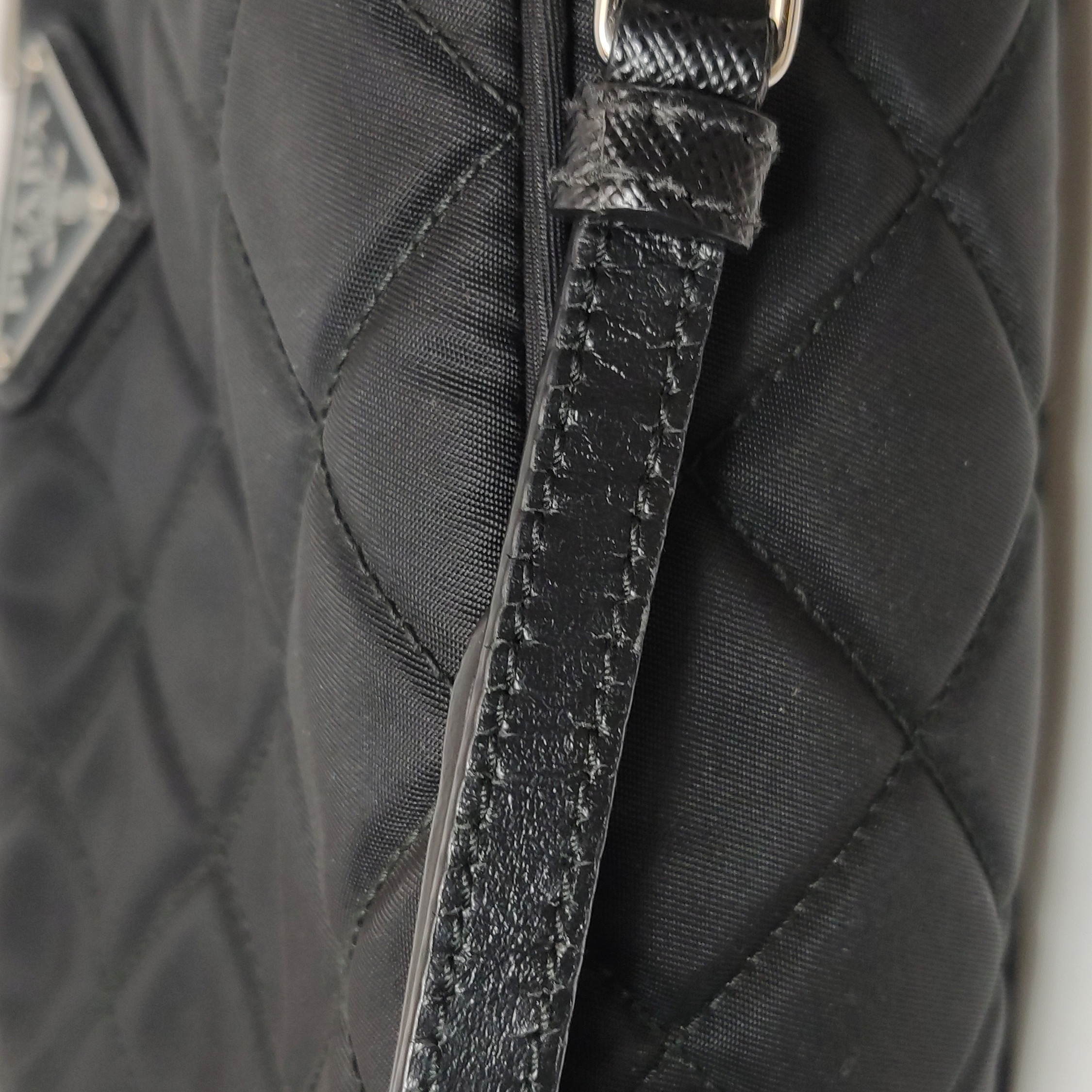 Prada Chain Zip Shoulder Bag Quilted Tessuto Small — photo 20 of 20