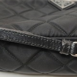 Prada Chain Zip Shoulder Bag Quilted Tessuto Small — thumbnail 20