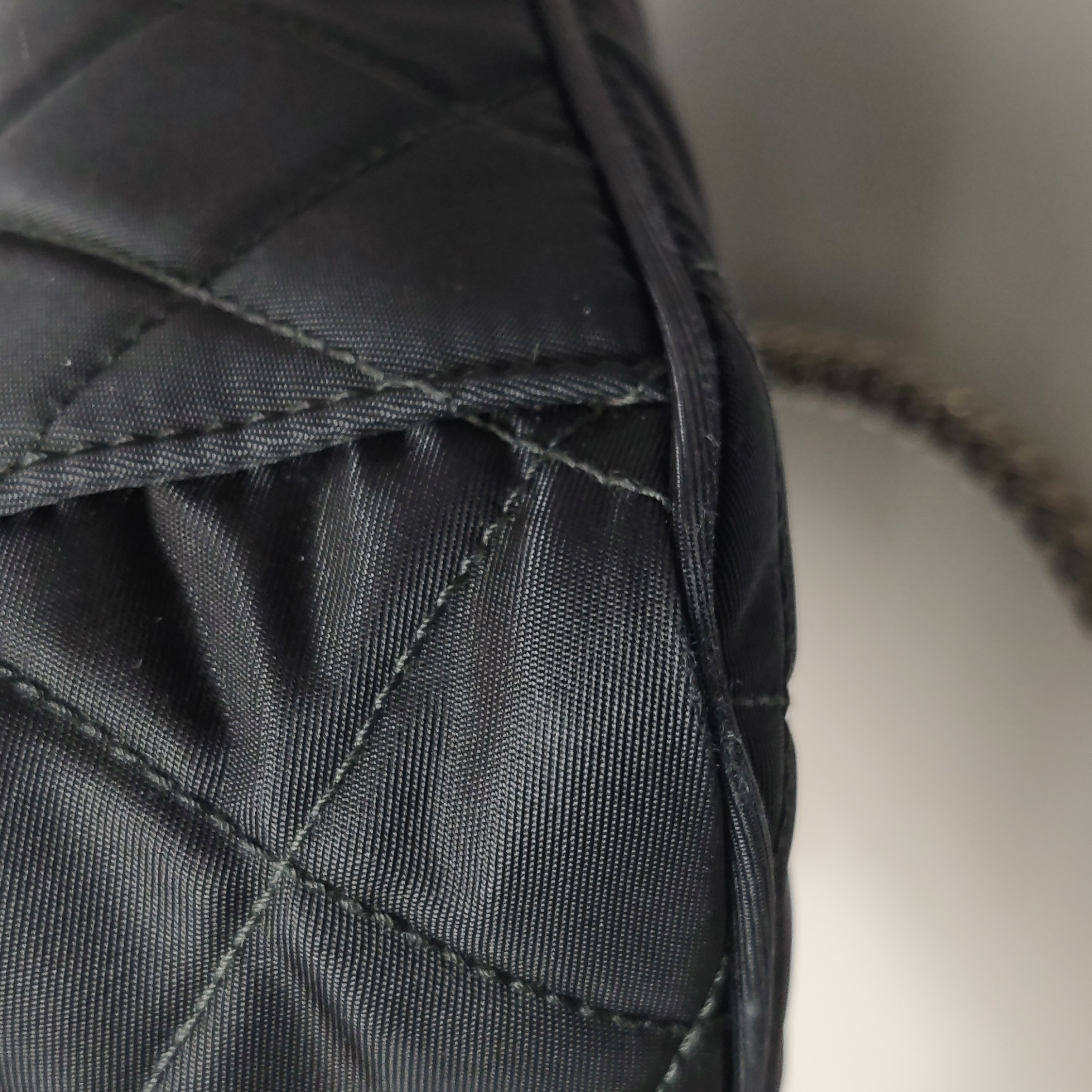 Prada Chain Zip Shoulder Bag Quilted Tessuto Small — photo 16 of 20