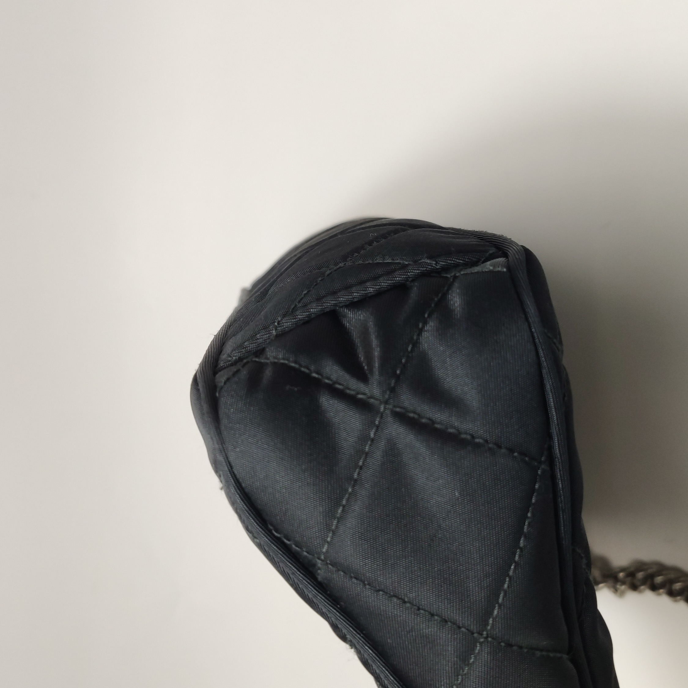 Prada Chain Zip Shoulder Bag Quilted Tessuto Small — photo 17 of 20