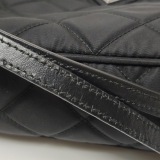 Prada Chain Zip Shoulder Bag Quilted Tessuto Small — thumbnail 19