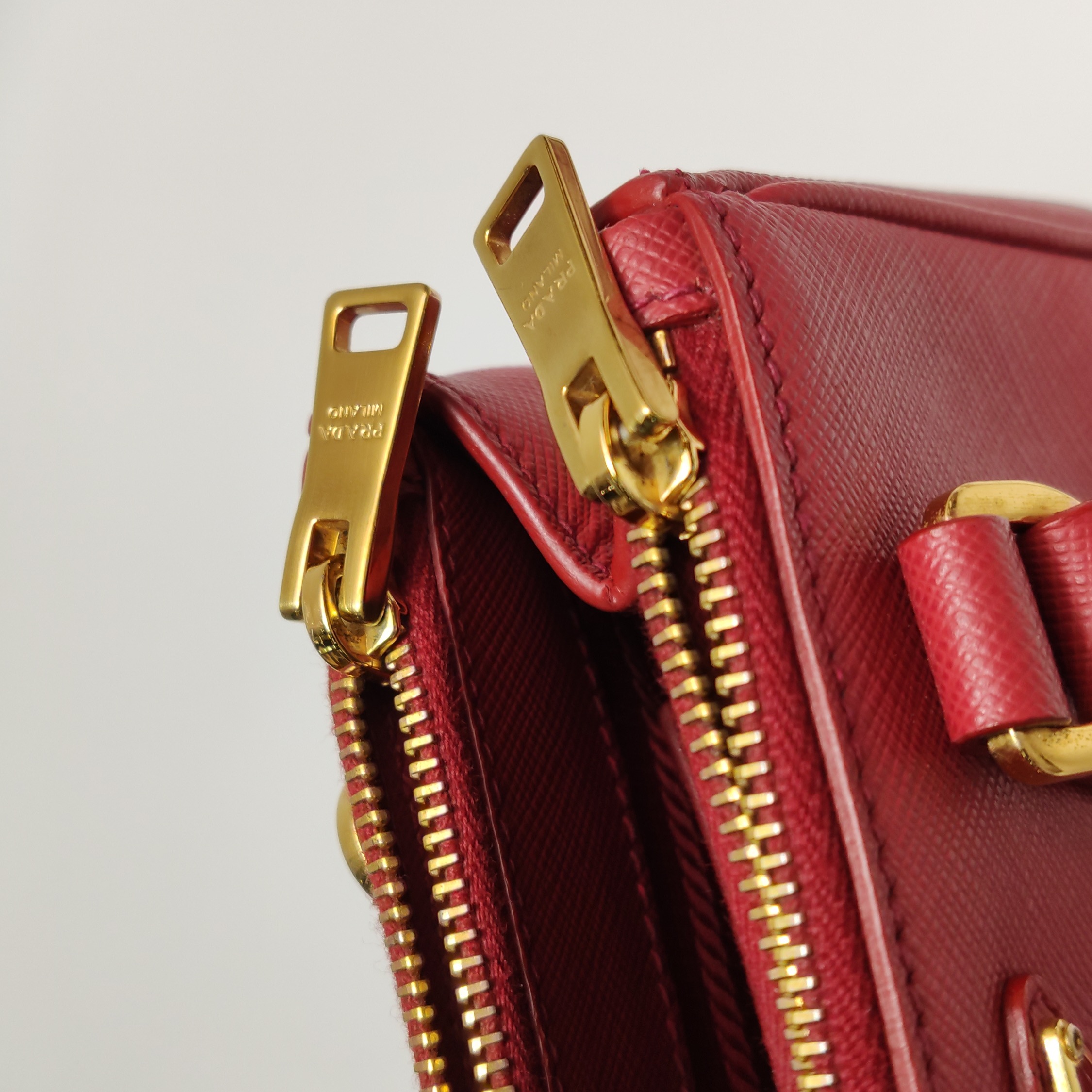 Prada Galleria Double Zip Tote Saffiano Leather Mini — photo 11 of 16