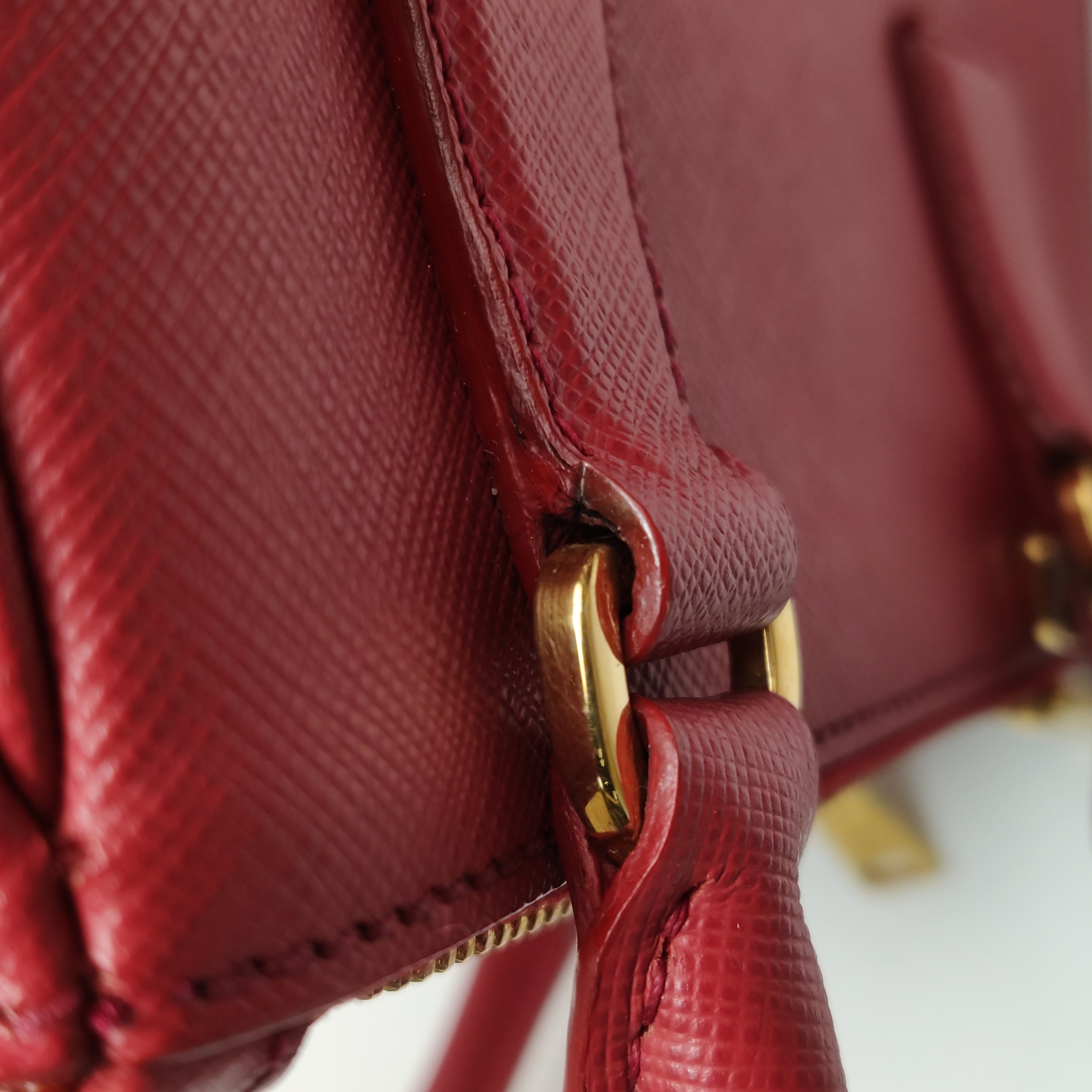 Prada Galleria Double Zip Tote Saffiano Leather Mini — photo 10 of 16