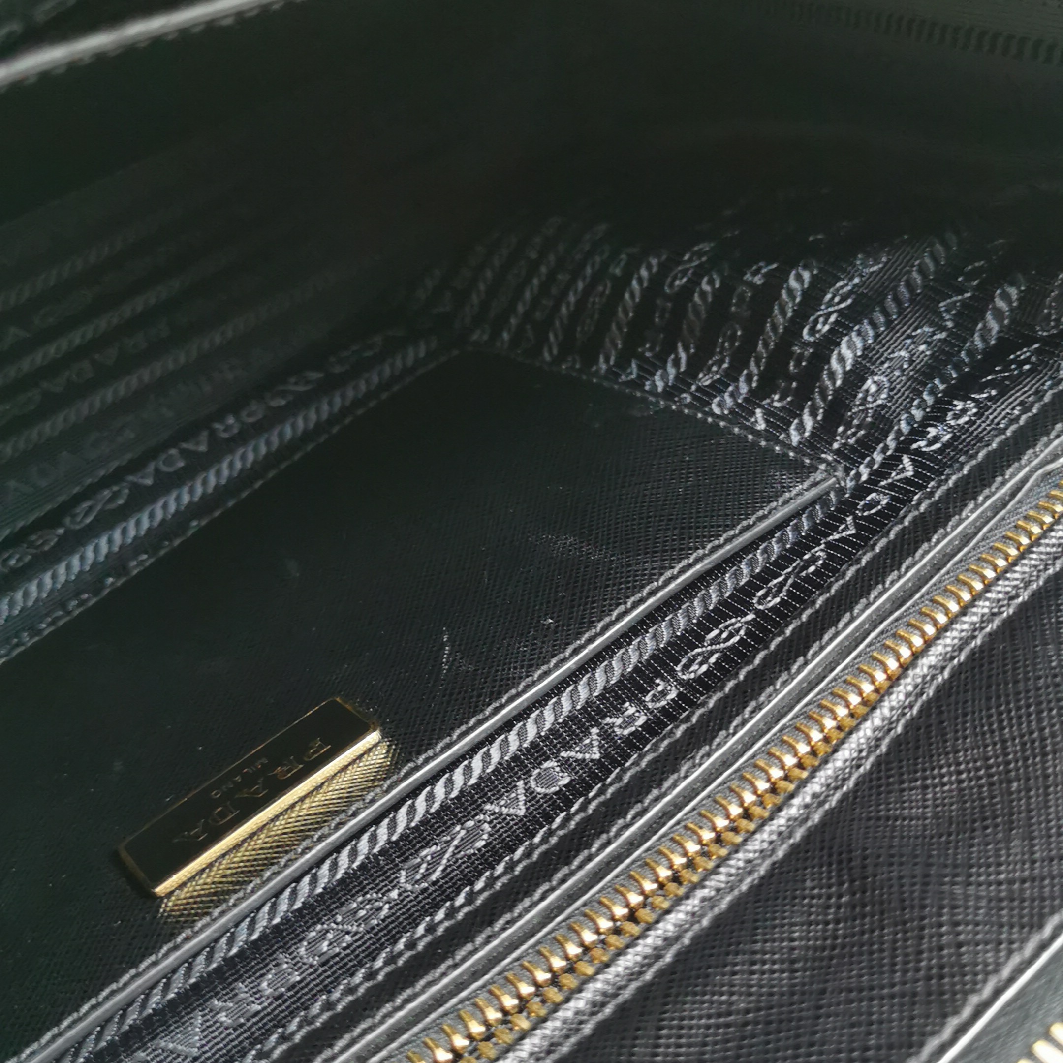 Prada Galleria Double Zip Tote Saffiano Leather Large — photo 9 of 18