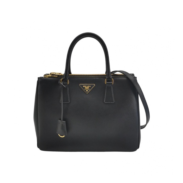PRADA Galleria Double Zip Tote Saffiano Leather Large — pre-owned, Vierlot