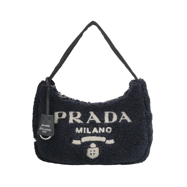 PRADA Re-Edition 2000 Hobo Terry Cloth Mini — pre-owned, Vierlot