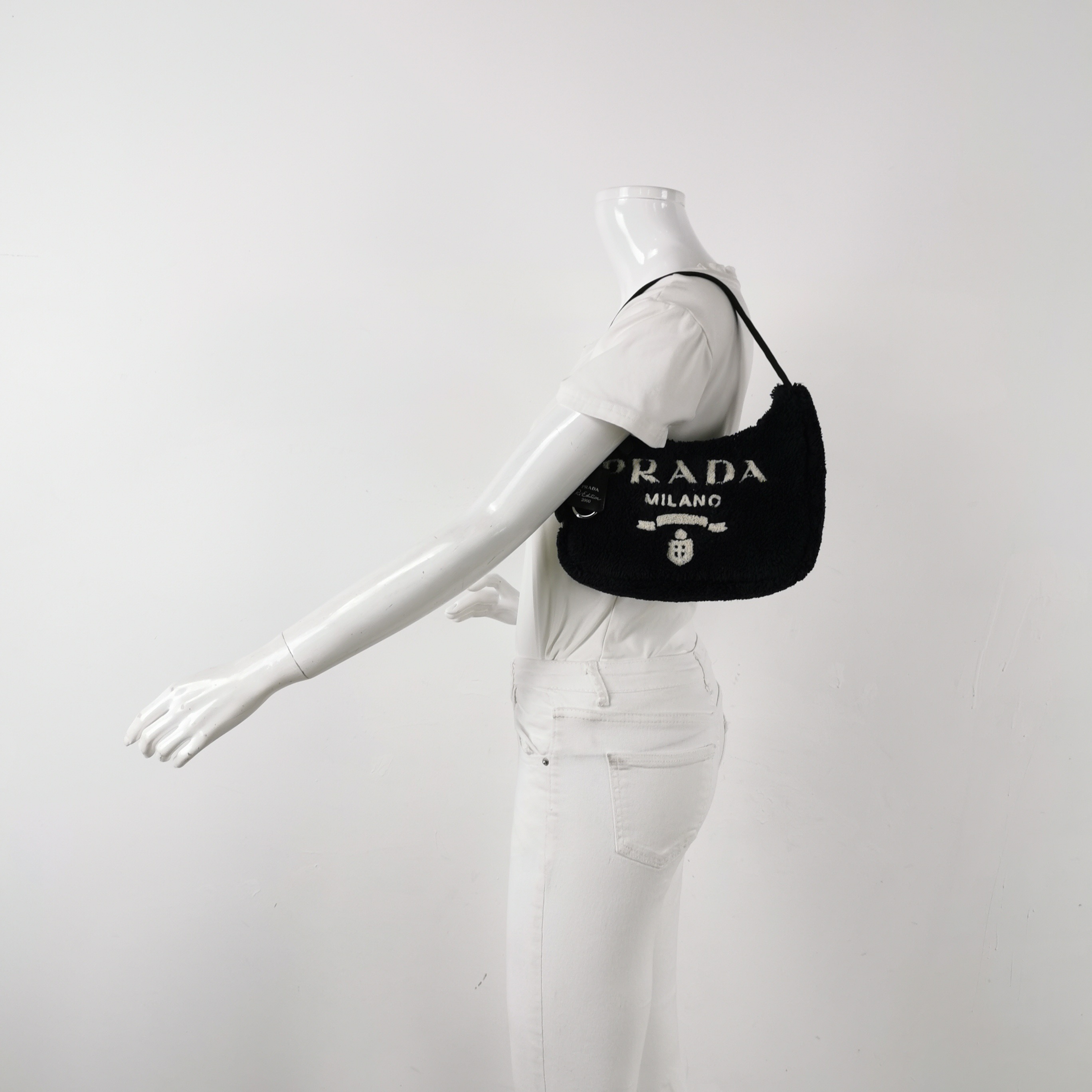 PRADA Re-Edition 2000 Hobo Terry Cloth Mini — alternate view