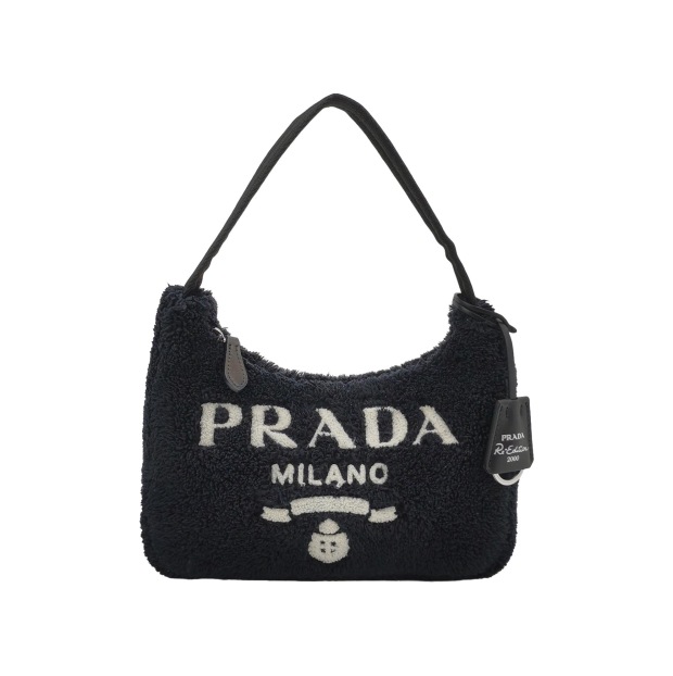 Prada Re-Edition 2000 Hobo Terry Cloth Mini — pre-owned, Vierlot