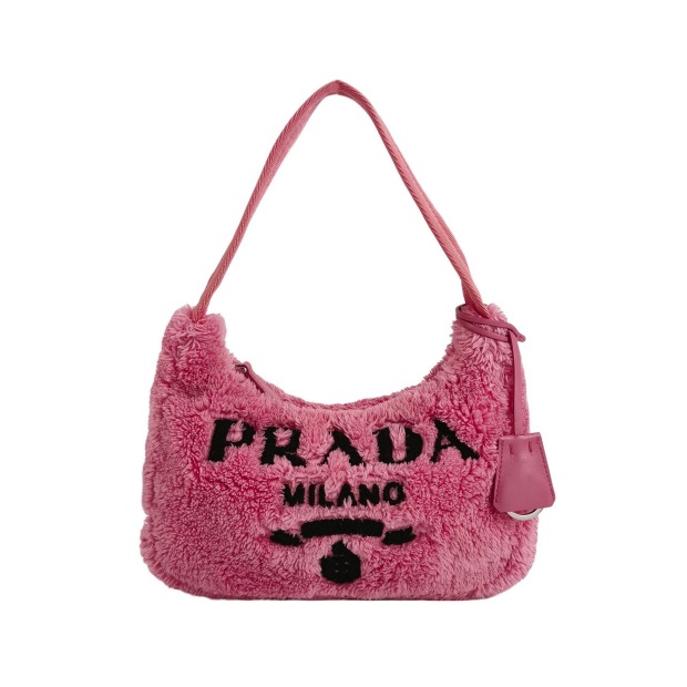 PRADA Re-Edition 2000 Hobo Terry Cloth Mini — pre-owned, Vierlot