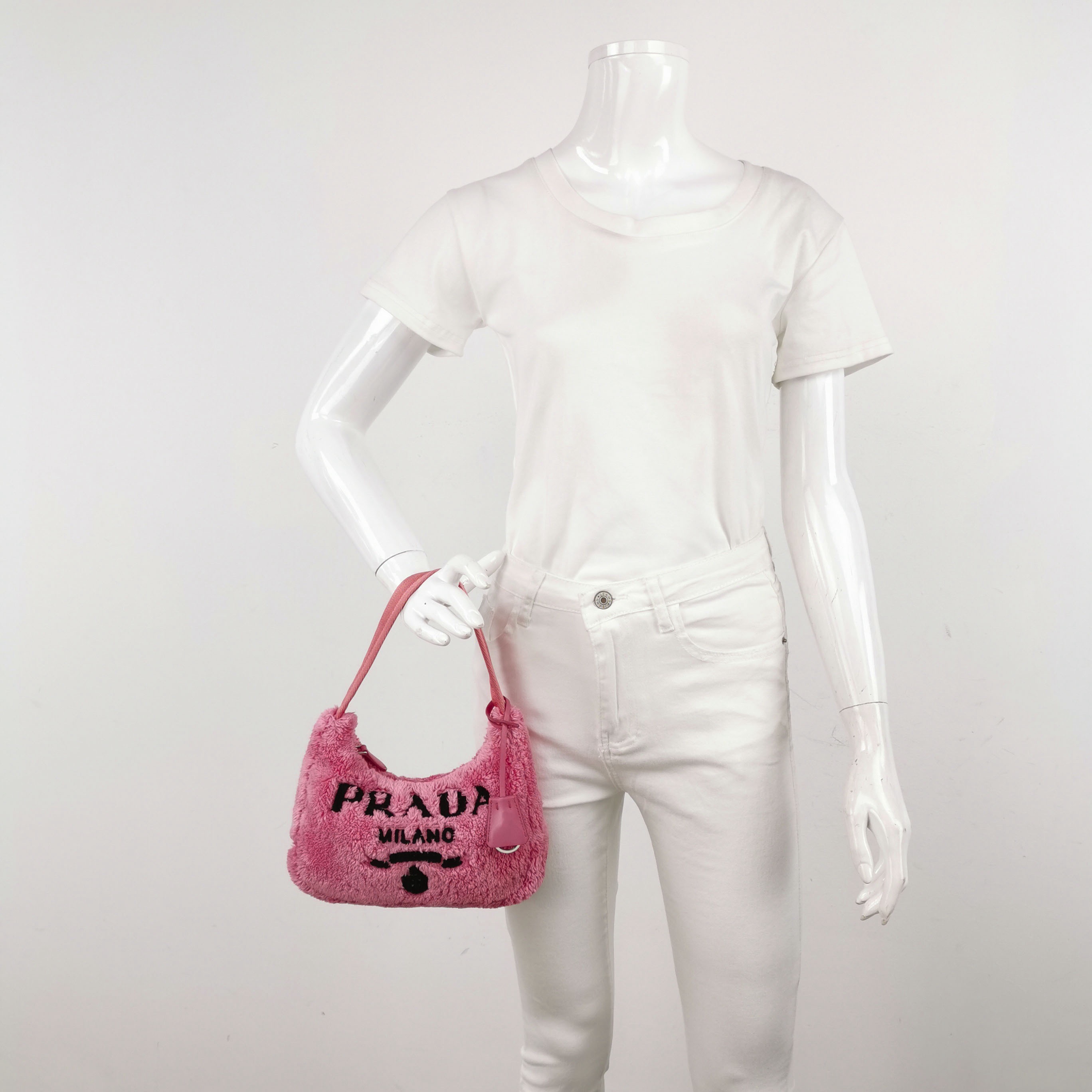 PRADA Re-Edition 2000 Hobo Terry Cloth Mini — alternate view