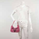 PRADA Re-Edition 2000 Hobo Terry Cloth Mini — thumbnail 2