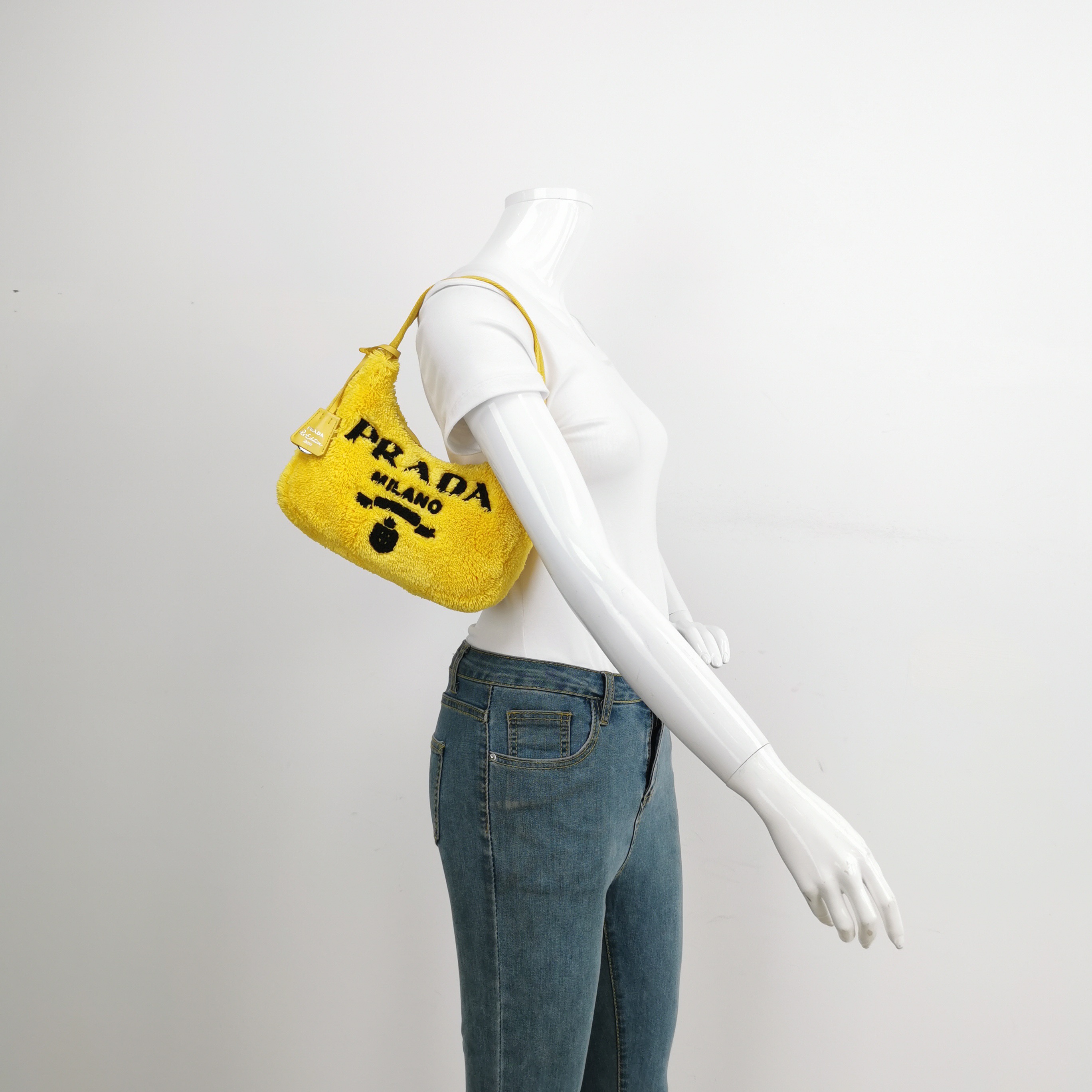 PRADA Re-Edition 2000 Hobo Terry Cloth Mini — alternate view