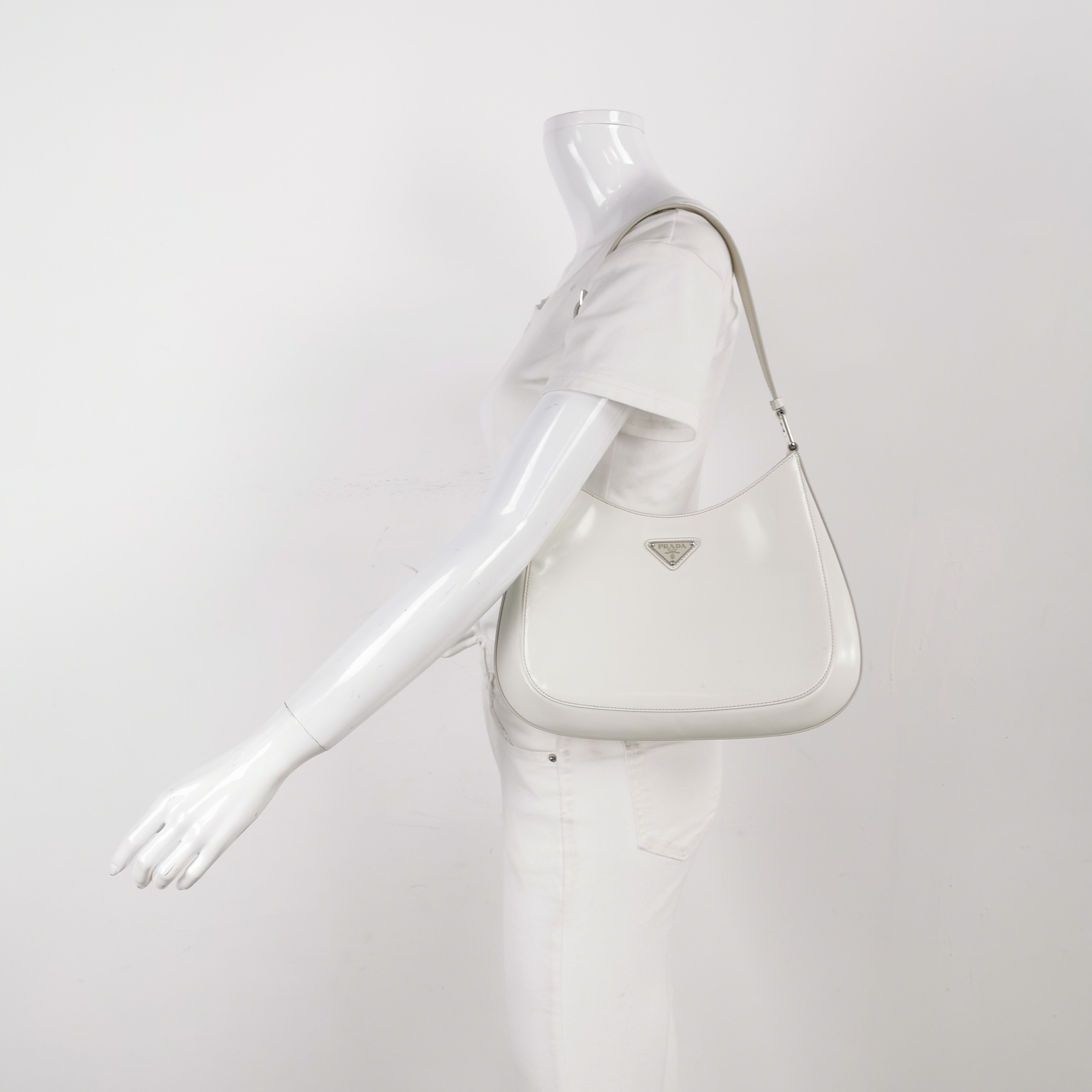 PRADA Cleo Shoulder Bag Spazzolato Leather Medium — alternate view