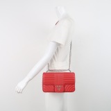 Prada Chain Flap Shoulder Bag Diagramme Quilted Leather Medium — thumbnail 2