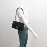 Prada Chain Flap Shoulder Bag Diagramme Quilted Leather Medium — thumbnail 2