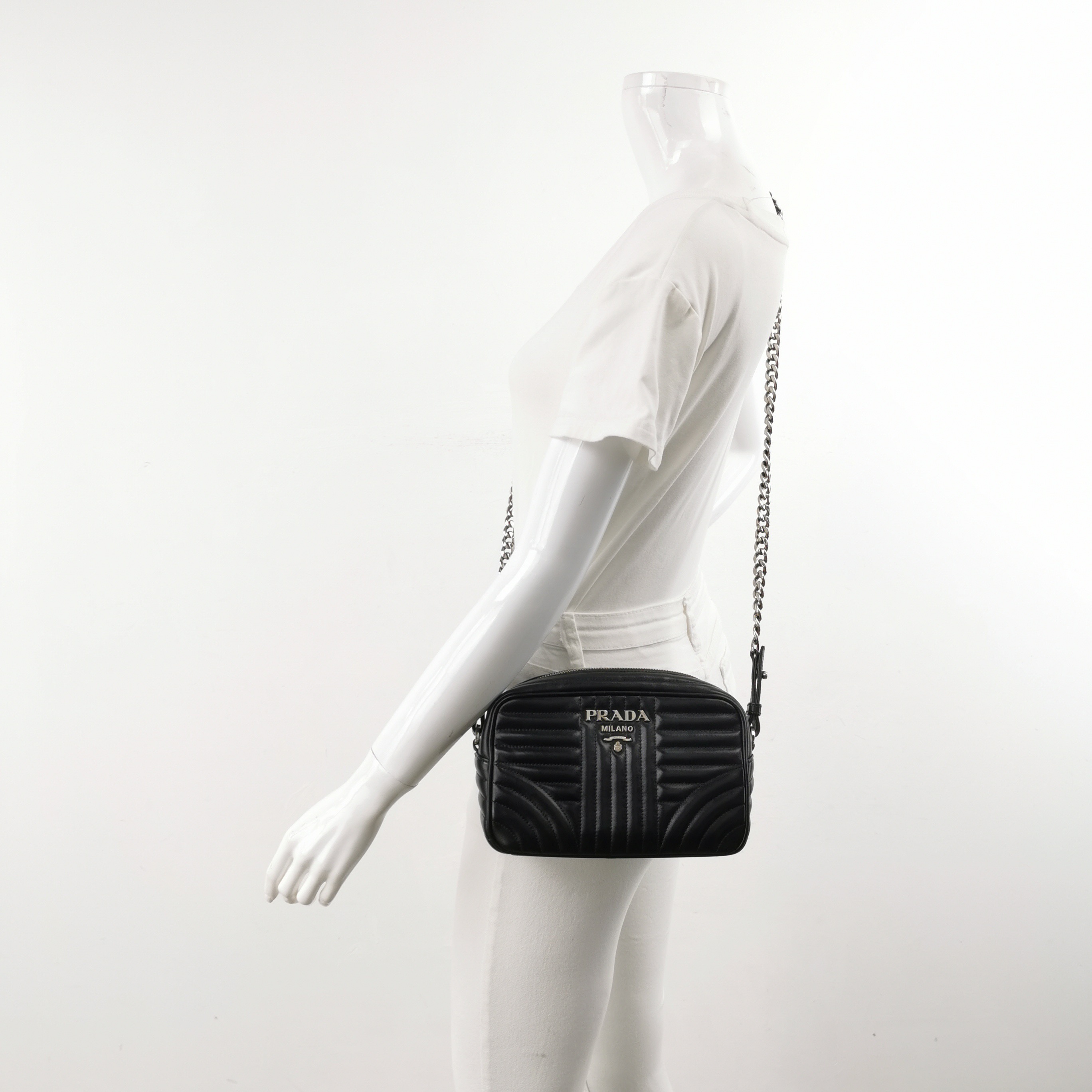 Prada Camera Bag Diagramme Quilted Leather — alternate view