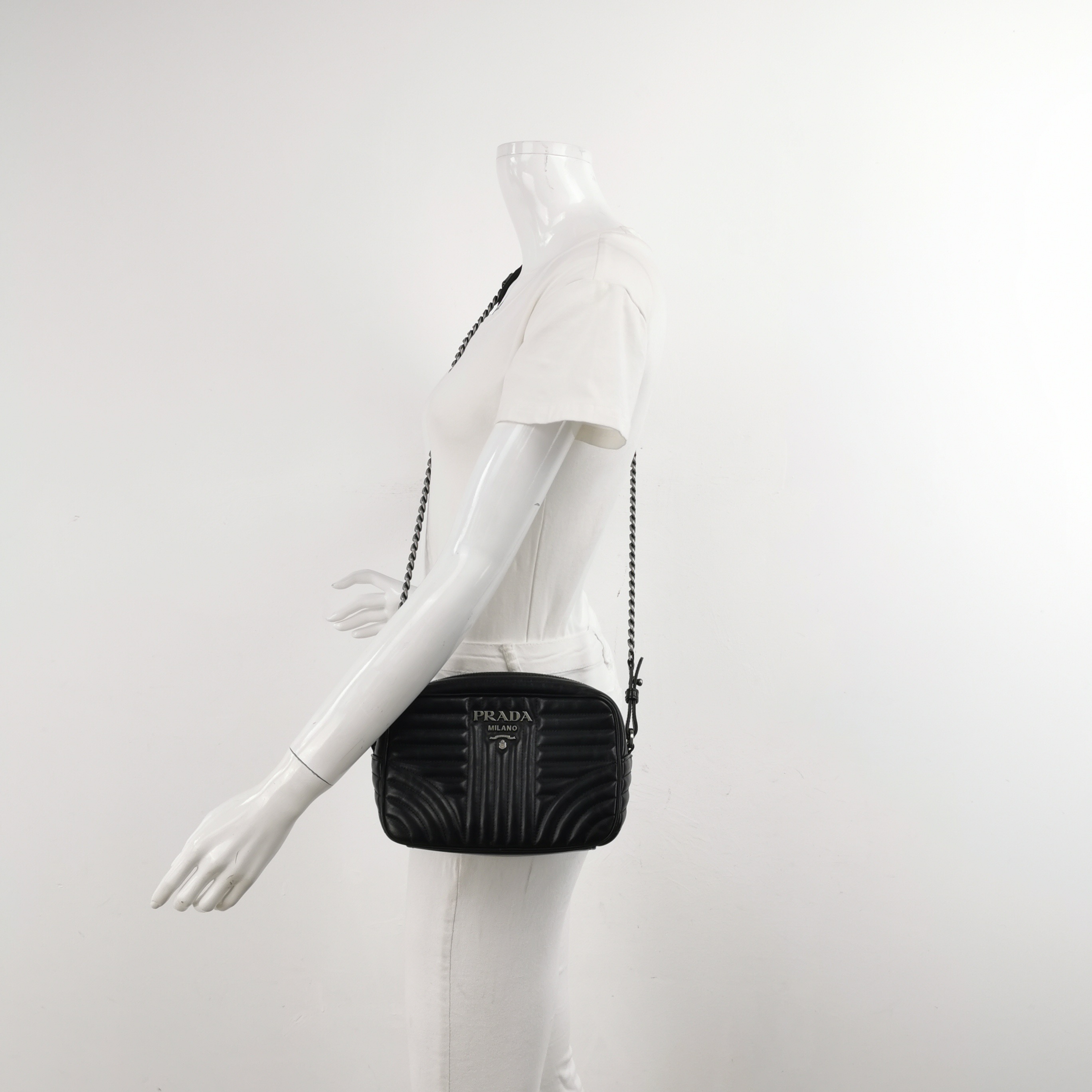 Prada Camera Bag Diagramme Quilted Leather — alternate view