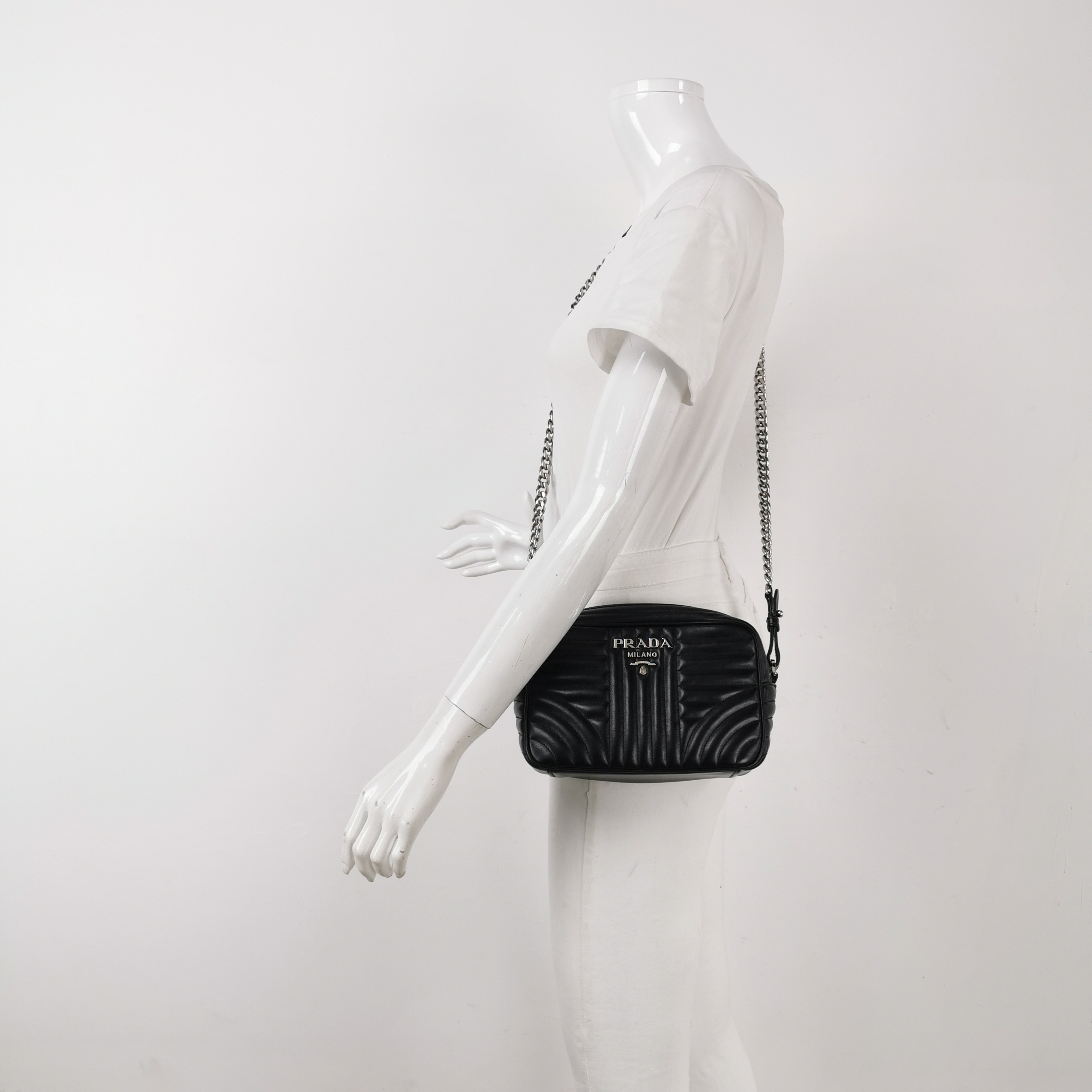 Prada Camera Bag Diagramme Quilted Leather — alternate view