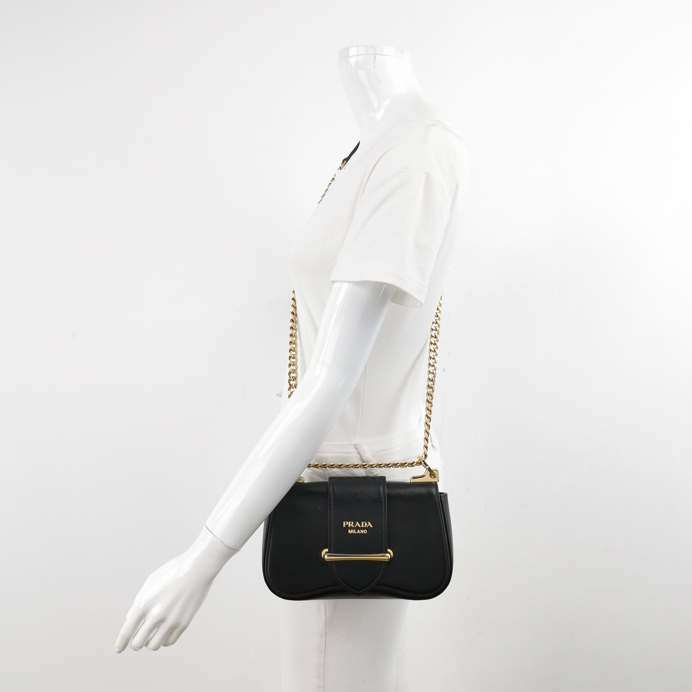 Prada Sidonie Chain Shoulder Bag City Calf — alternate view