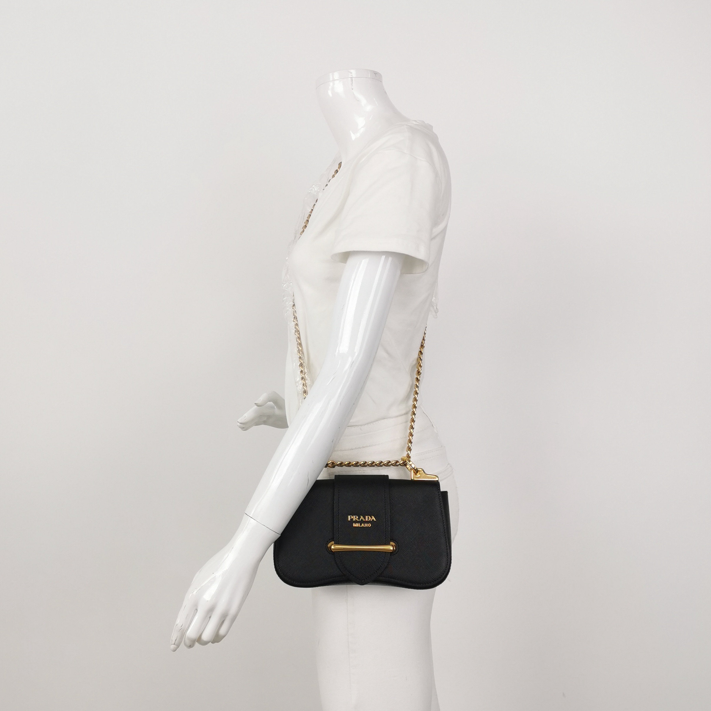 Prada Sidonie Chain Shoulder Bag City Calf — alternate view