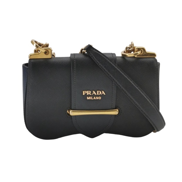 Prada Sidonie Chain Shoulder Bag City Calf — pre-owned, Vierlot
