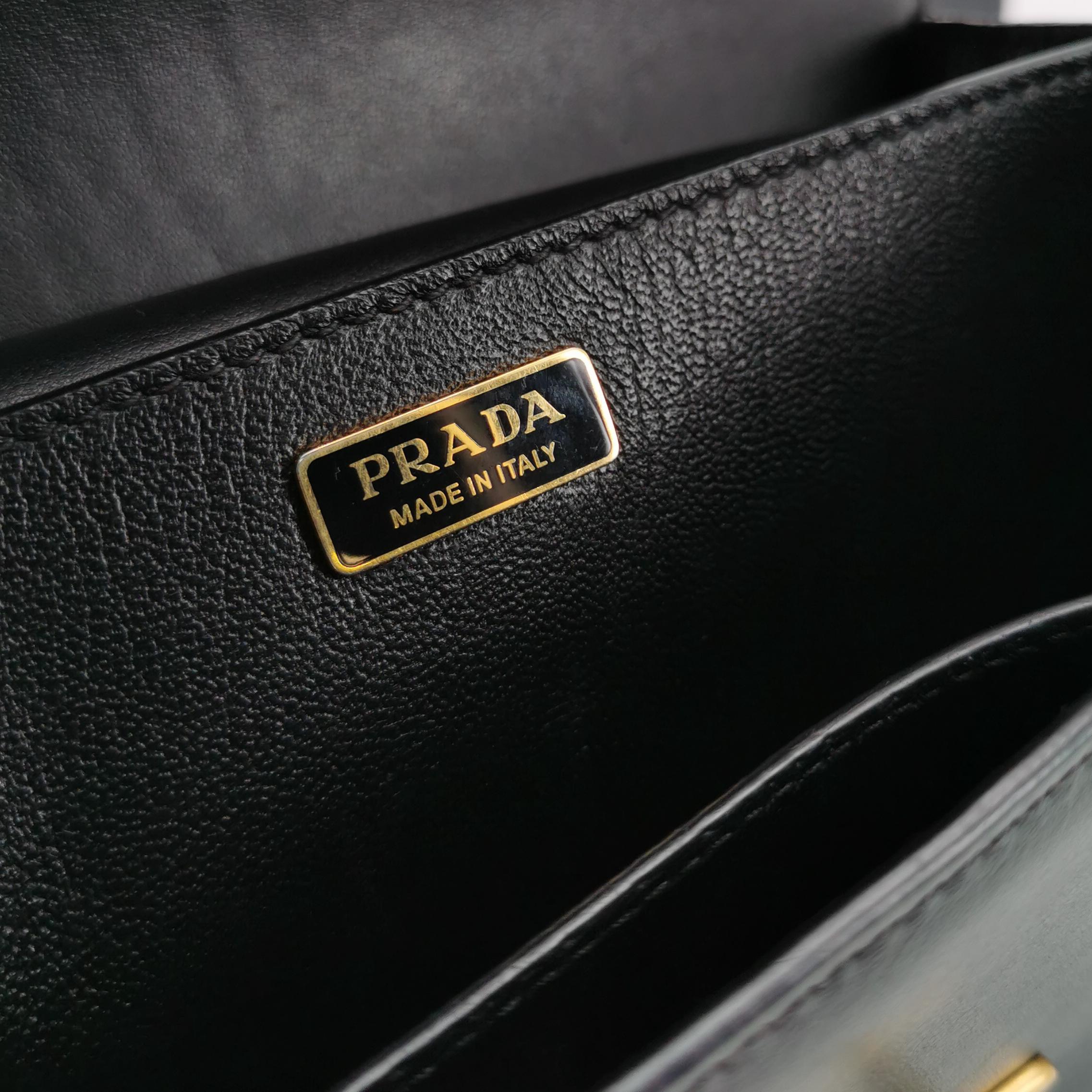 Prada Cahier Crossbody Bag Leather and Saffiano Leather Small — photo 8 of 15