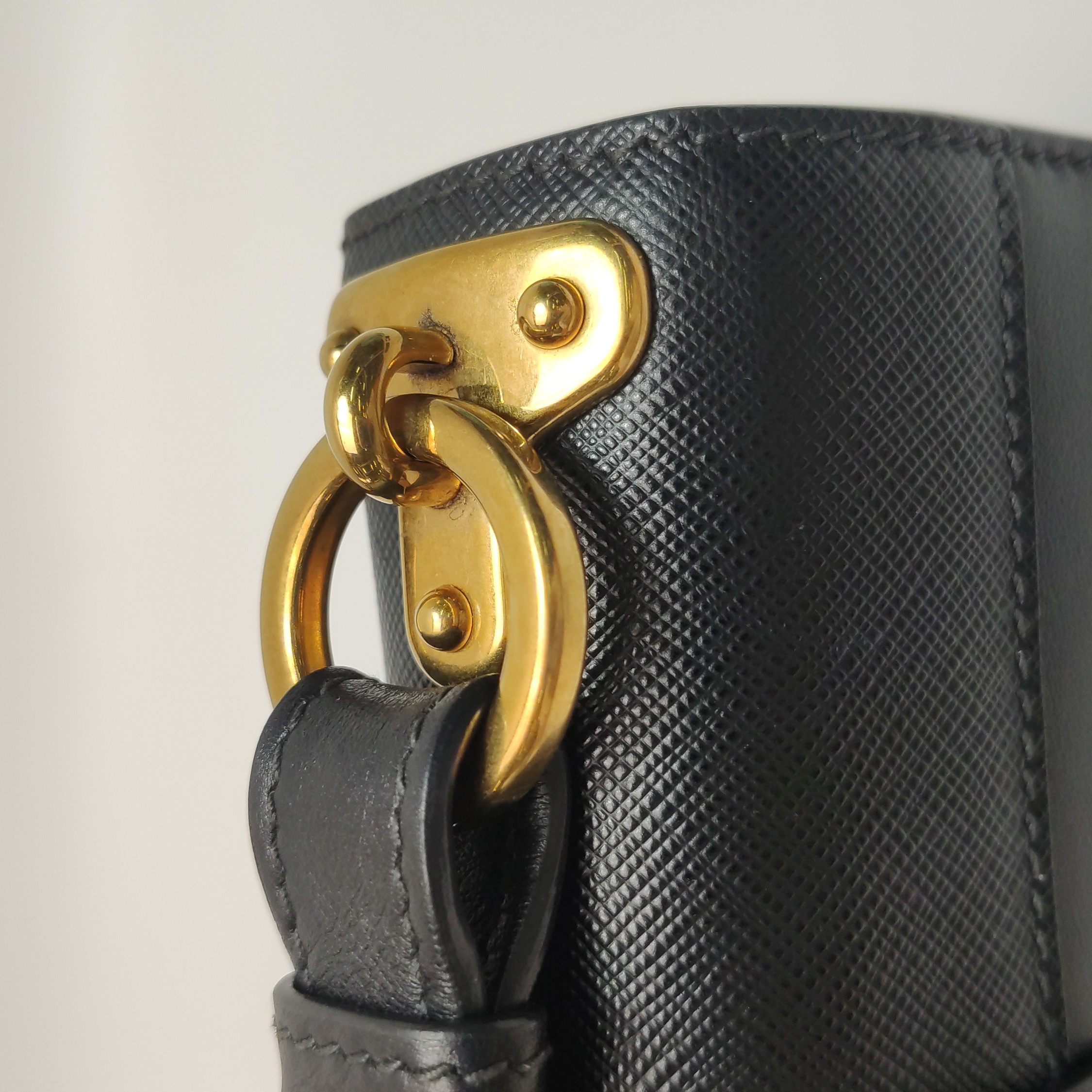Prada Cahier Crossbody Bag Leather and Saffiano Leather Small — photo 13 of 16
