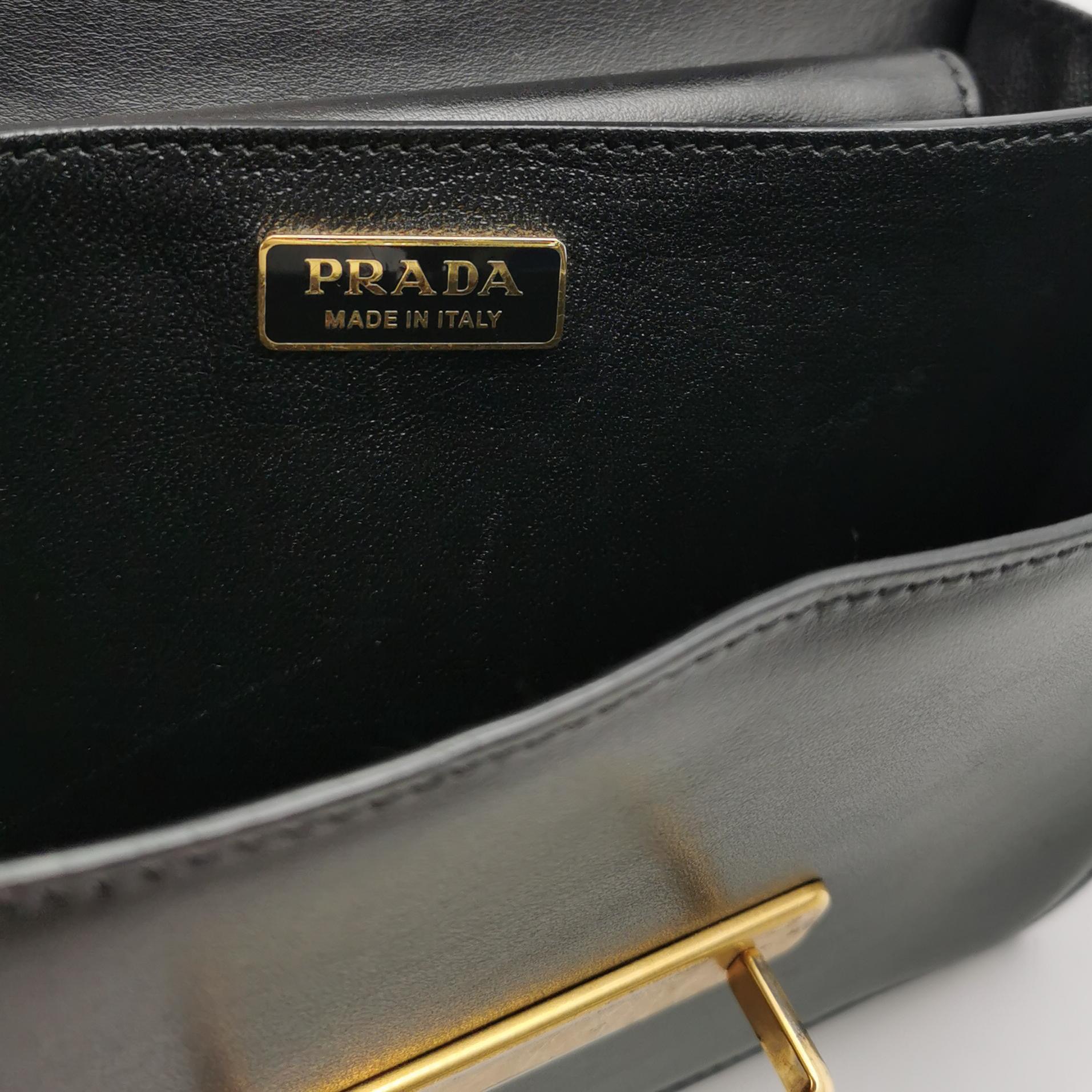 Prada Cahier Crossbody Bag Leather and Saffiano Leather Small — photo 8 of 17