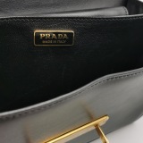 Prada Cahier Crossbody Bag Leather and Saffiano Leather Small — thumbnail 8