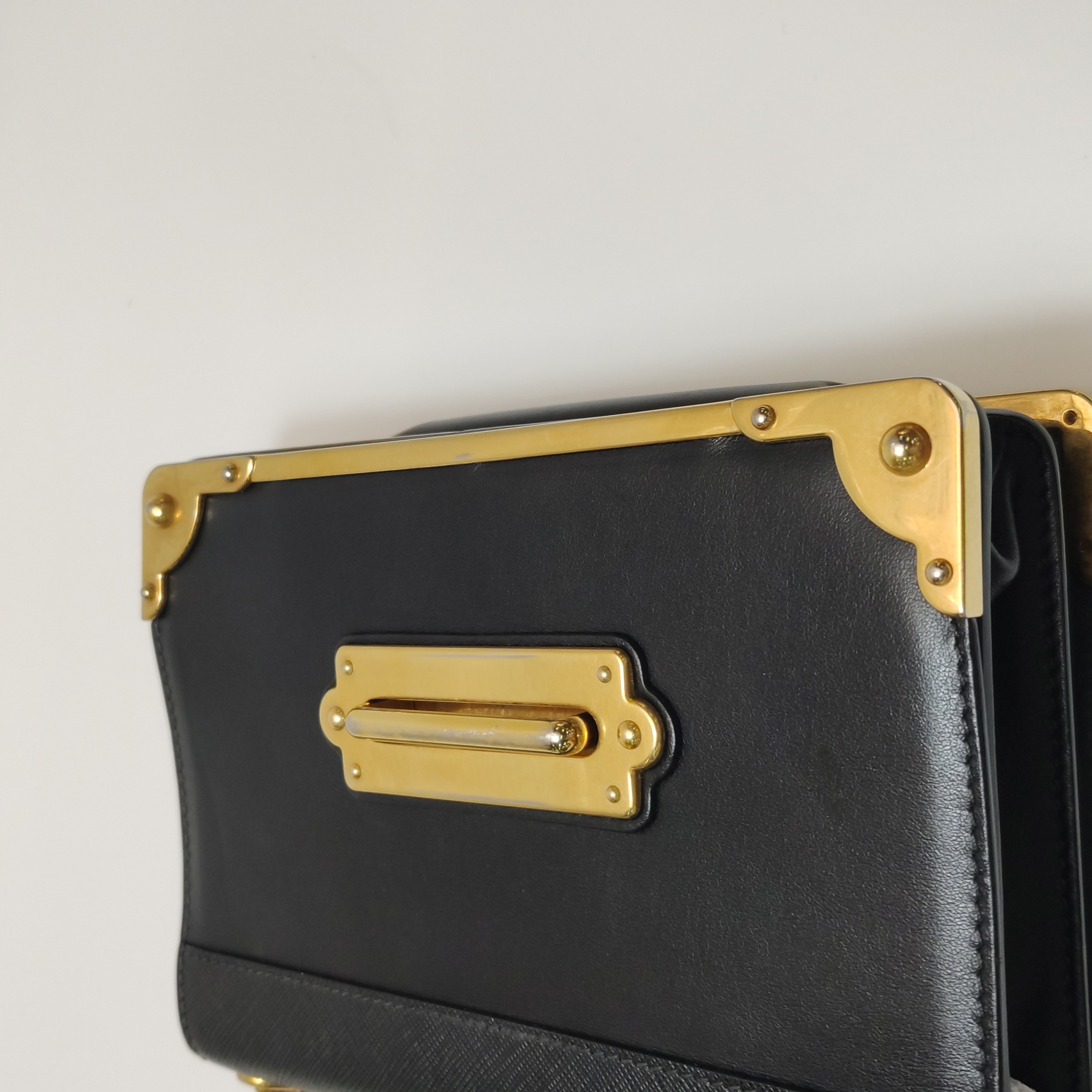 Prada Cahier Crossbody Bag Leather and Saffiano Leather Small — photo 10 of 17