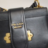Prada Cahier Crossbody Bag Leather and Saffiano Leather Small — thumbnail 9