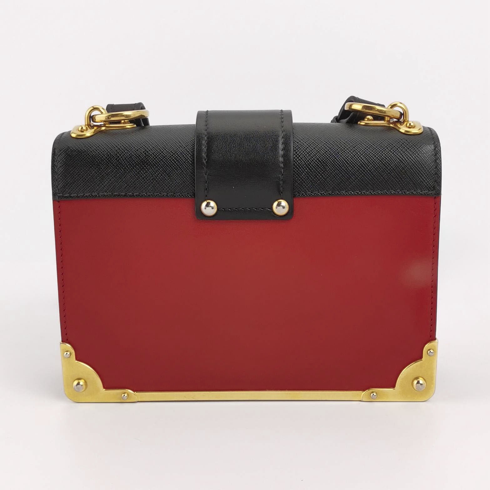 Prada Cahier Crossbody Bag Leather and Saffiano Leather Small — photo 3 of 14
