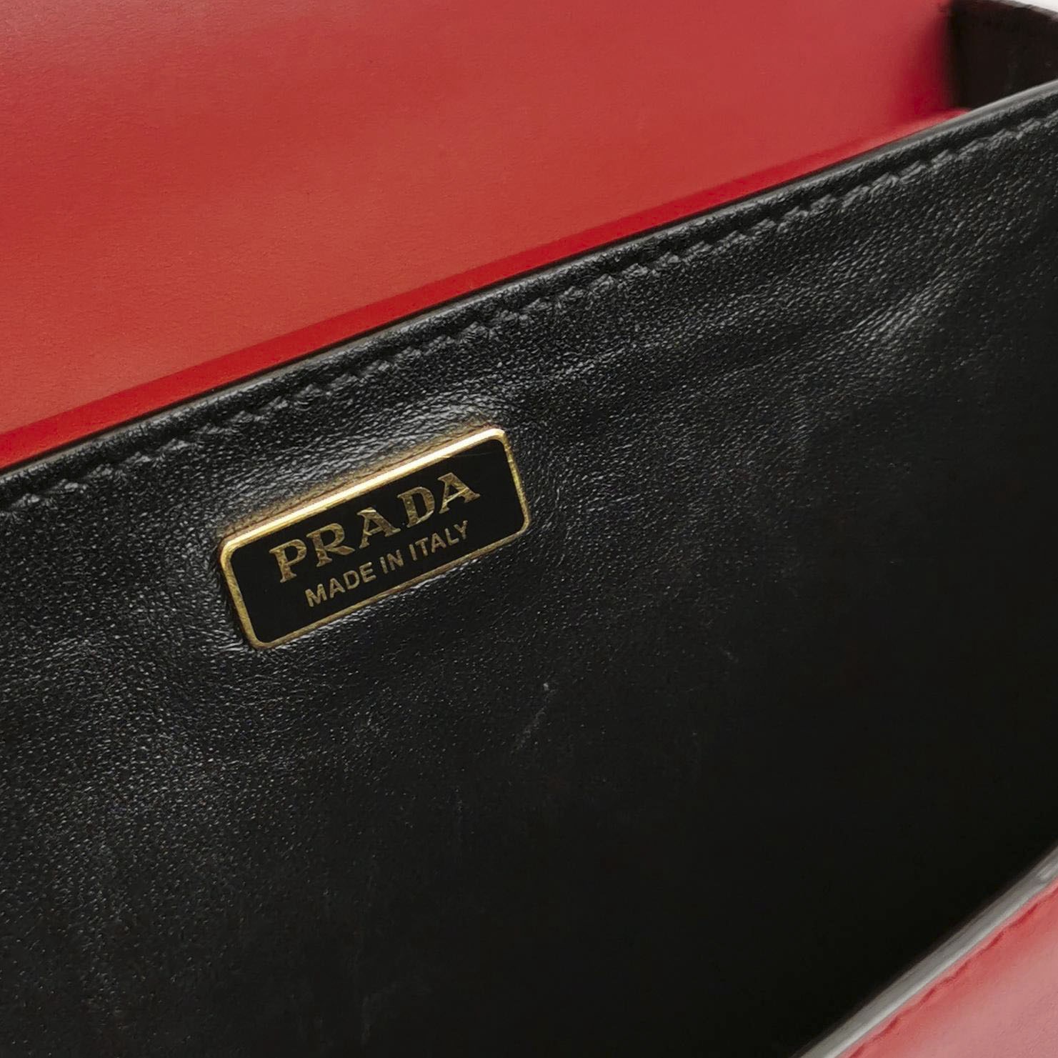 Prada Cahier Crossbody Bag Leather and Saffiano Leather Small — photo 7 of 14