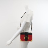 Prada Cahier Crossbody Bag Leather and Saffiano Leather Small — thumbnail 2