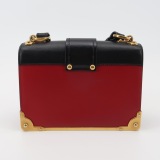 Prada Cahier Crossbody Bag Leather and Saffiano Leather Small — thumbnail 3