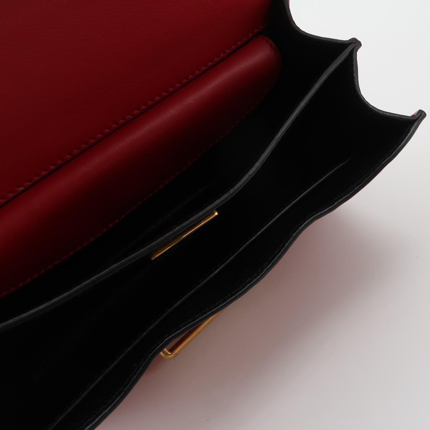 Prada Cahier Crossbody Bag Leather and Saffiano Leather Small — photo 7 of 16