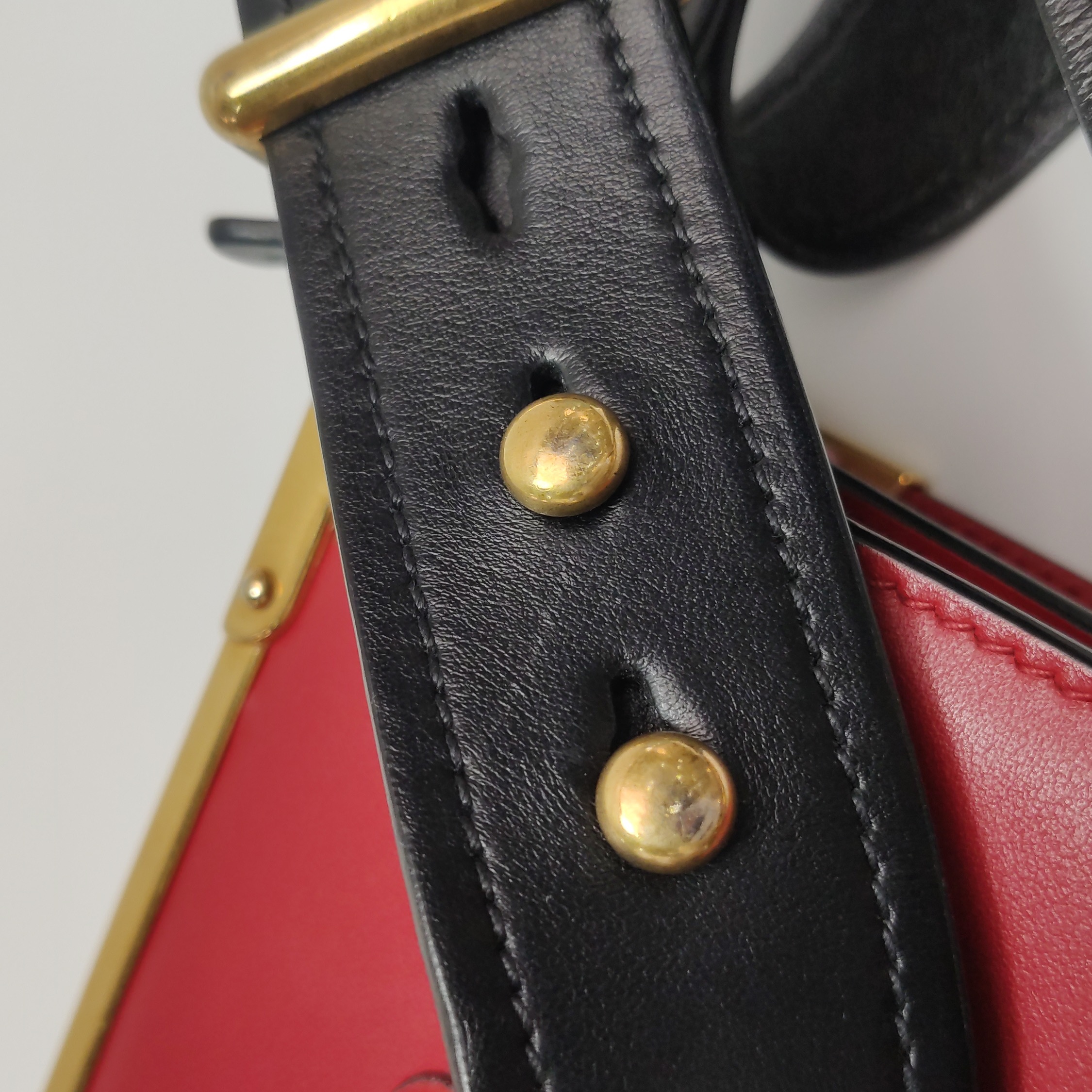 Prada Cahier Crossbody Bag Leather and Saffiano Leather Small — photo 13 of 16
