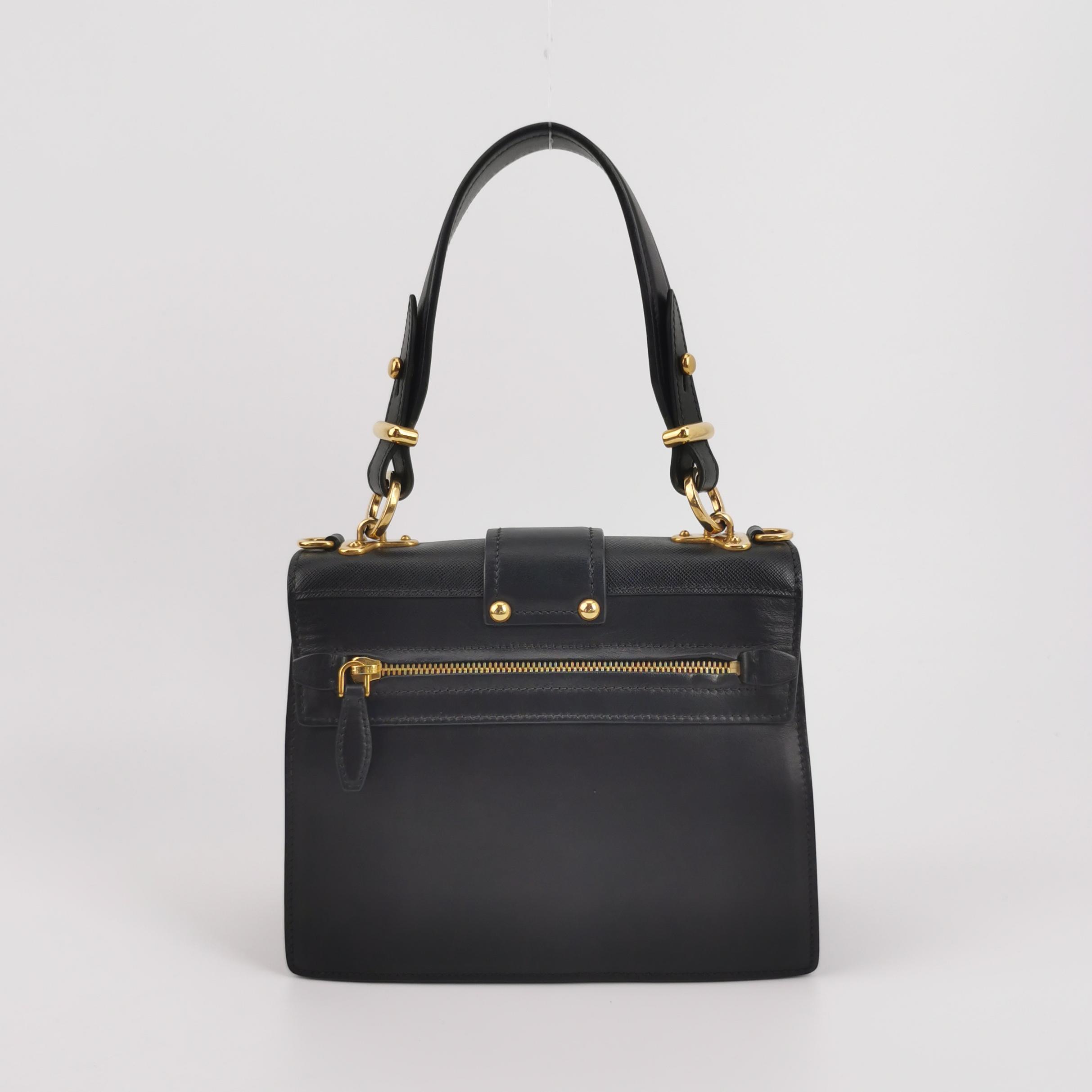 Prada Cahier Convertible Shoulder Bag City Calf and Saffiano — photo 3 of 18