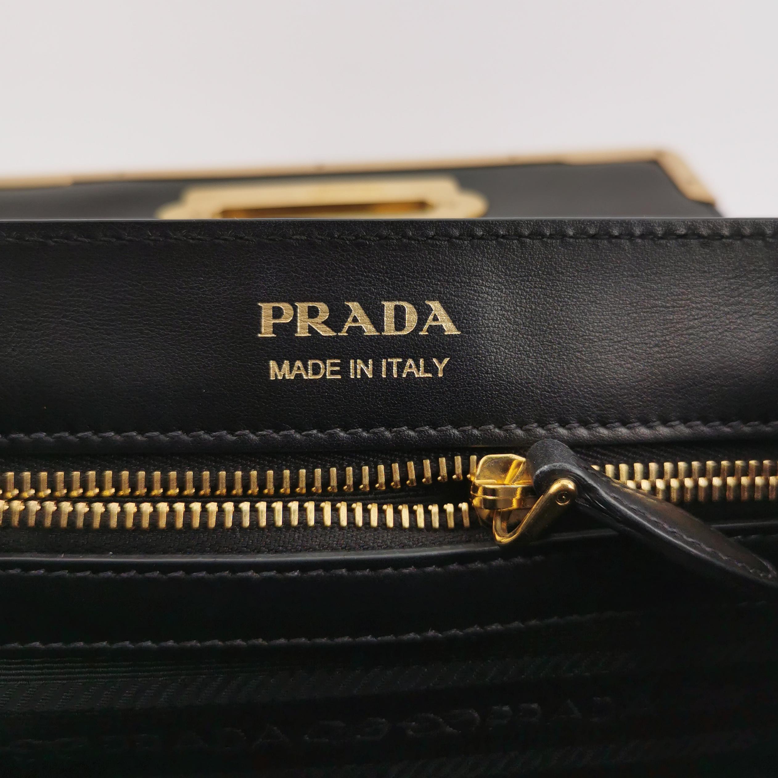 Prada Cahier Convertible Shoulder Bag City Calf and Saffiano — photo 8 of 18