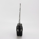 Prada Triangle Pouch Bag with Chain Leather Mini — thumbnail 5
