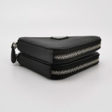 Prada Triangle Pouch Bag with Chain Leather Mini — thumbnail 6