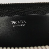 Prada Triangle Pouch Bag with Chain Leather Mini — thumbnail 8