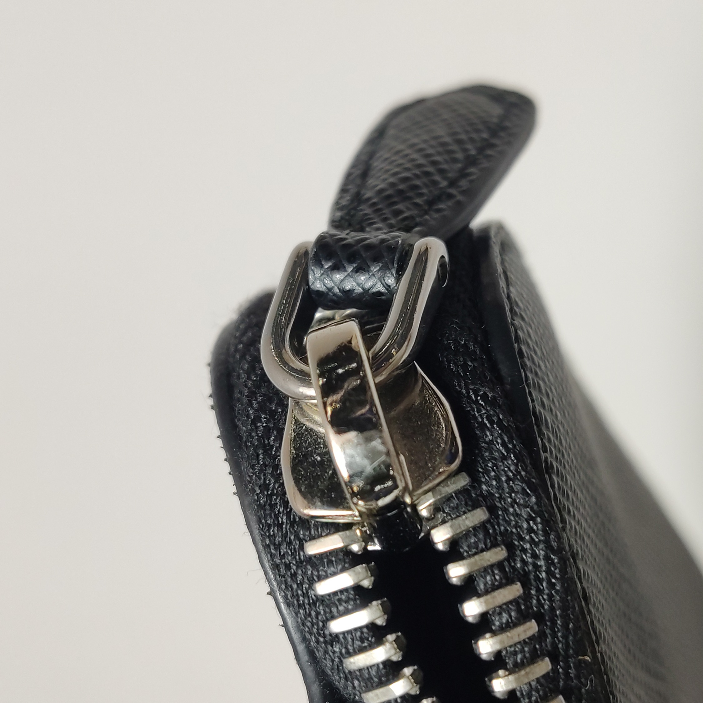 Prada Triangle Pouch Bag with Chain Leather Mini — photo 9 of 13