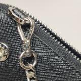 Prada Triangle Pouch Bag with Chain Leather Mini — thumbnail 10