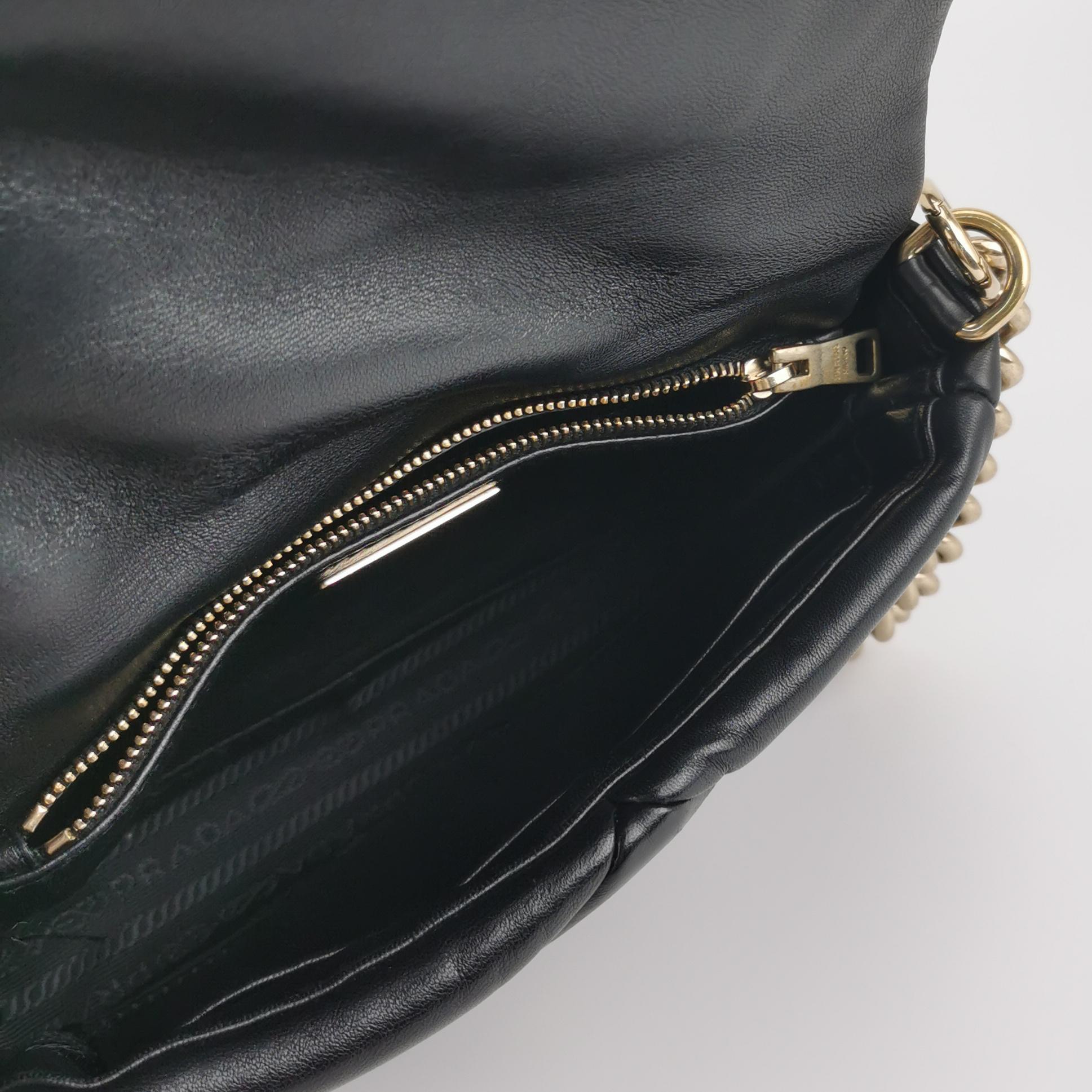 Prada System Flap Shoulder Bag Quilted Nappa Leather Small — photo 7 of 16